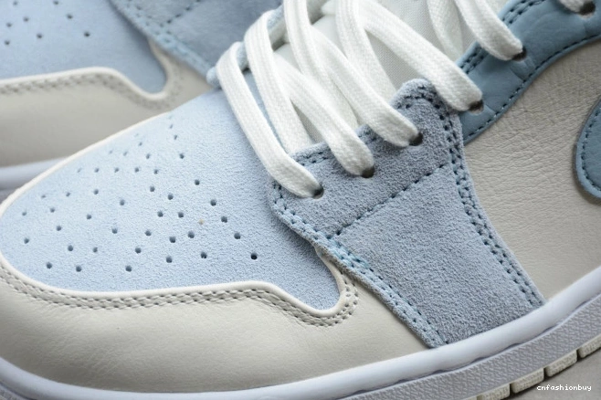 Air Jordan Textures Mixed DA4666-100 1 Mid Blue 1126